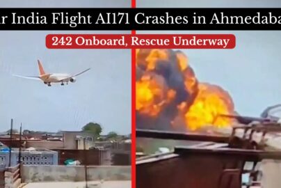 Air India Flight AI-171 Crashes After Takeoff From Ahmedabad